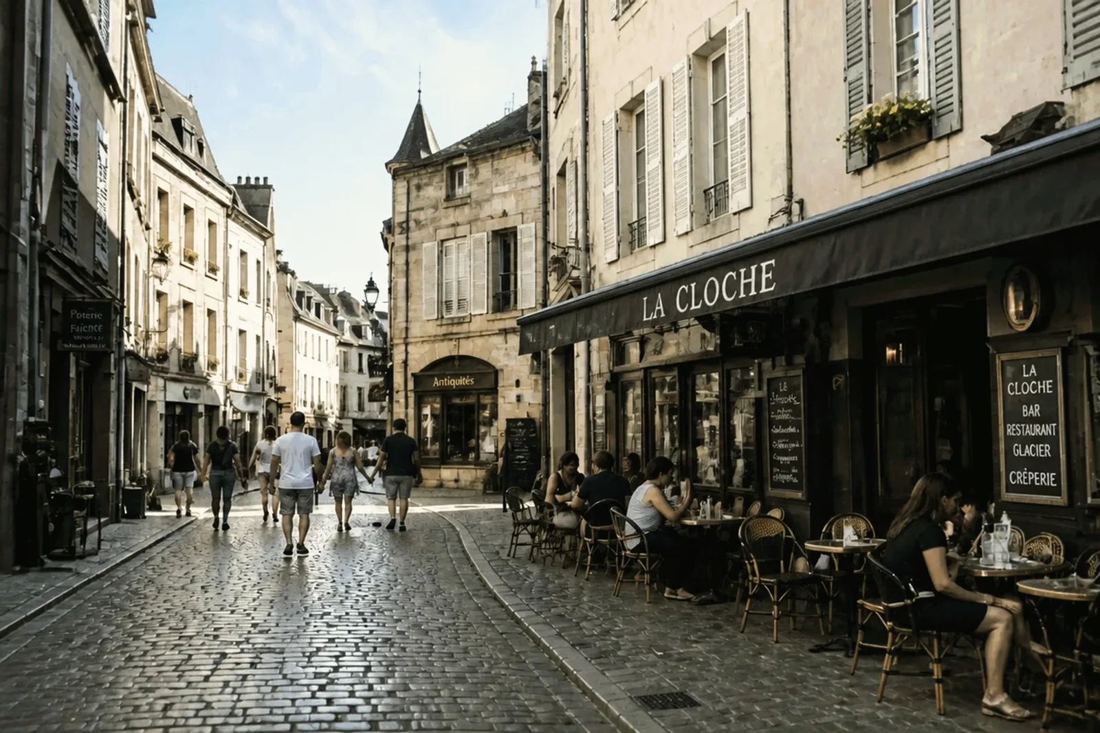 A Street Scene With a Magenta Cast — after batch color correction