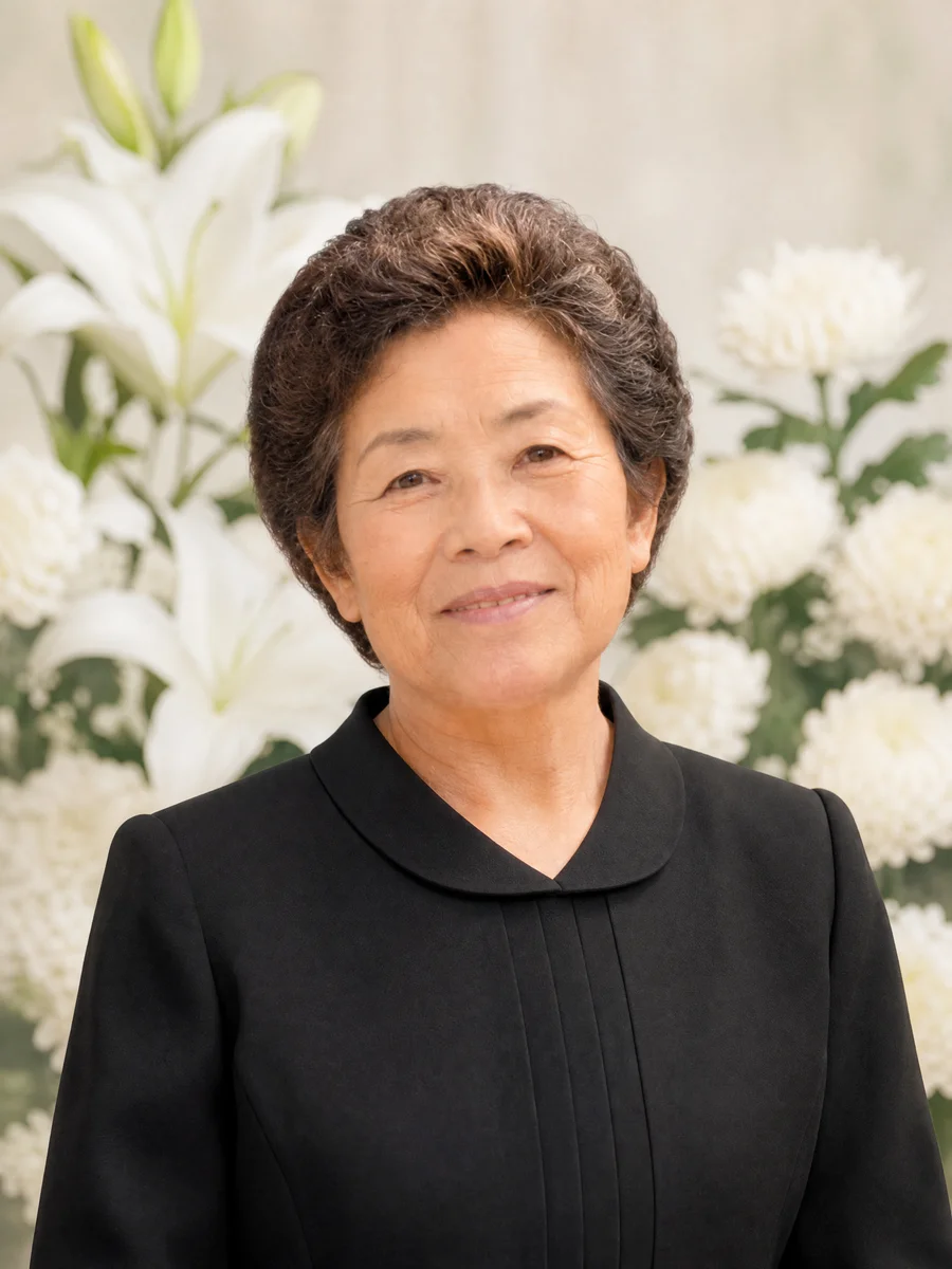 色あせた古い写真から、きれいな遺影へ(仕上がり)