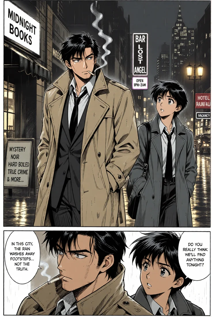 A 90s Page in 90s Colors — colorized with the AI manga colorizer